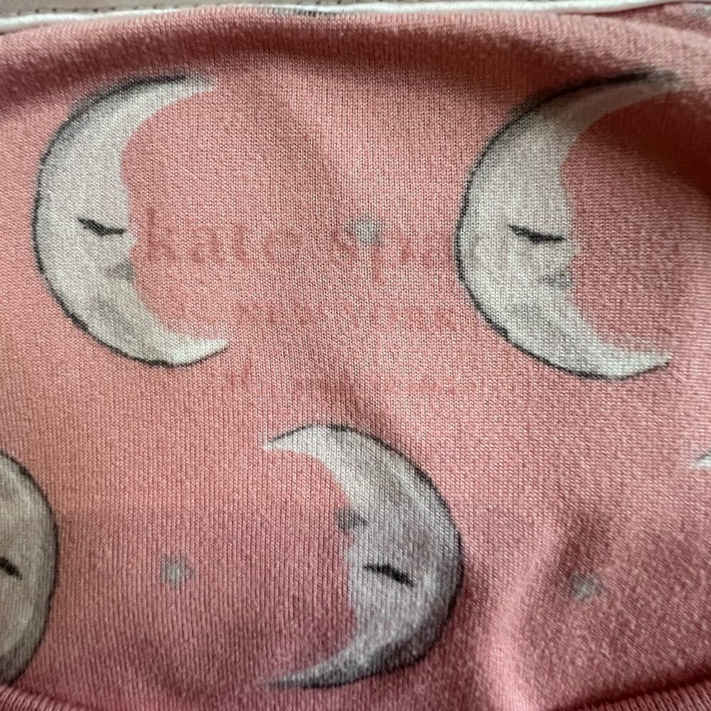 Kate Spade celestial moon Pajama Set Size XL Pink & White - Long Sleeve & Pants - Picture 8 of 8